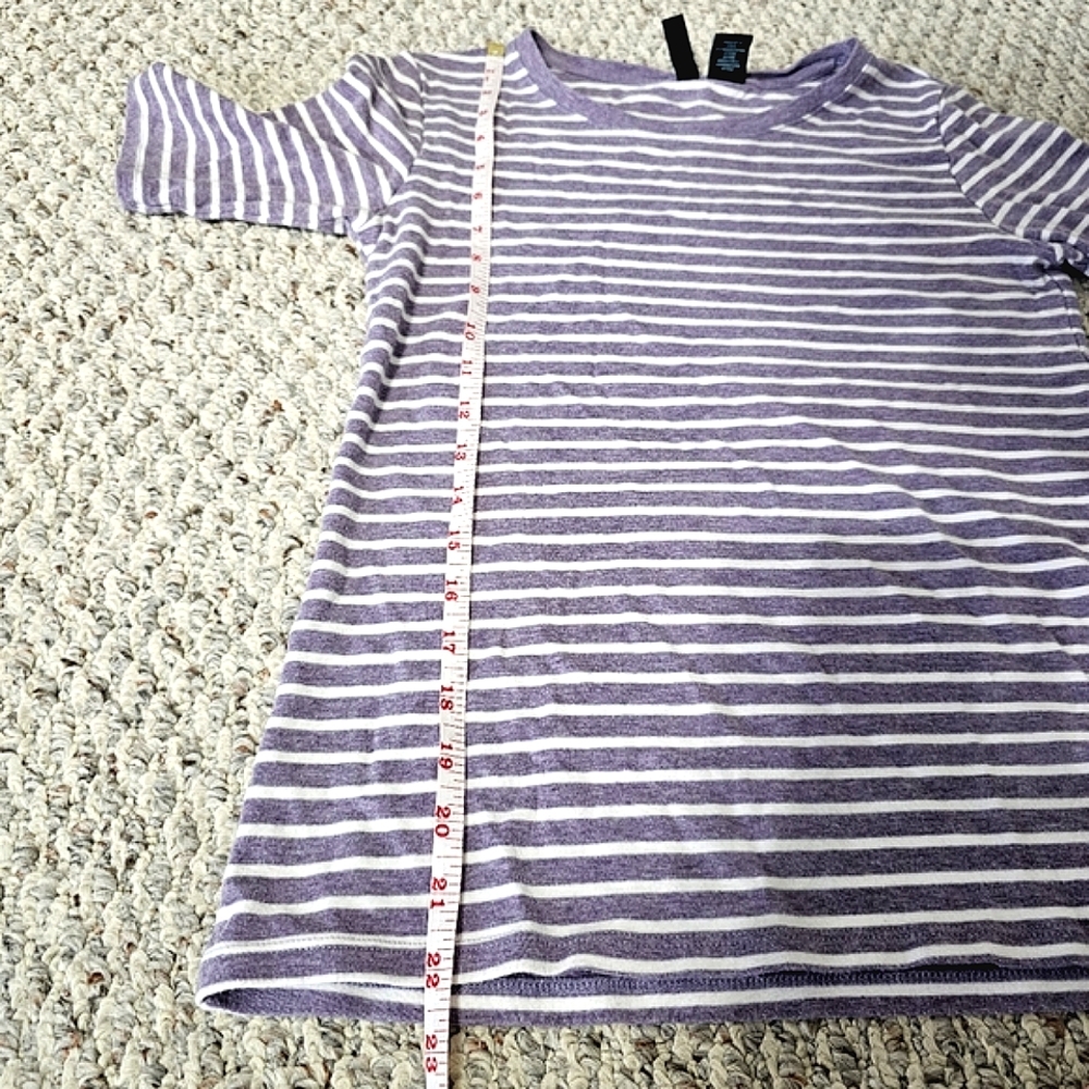 Cynthia Rowley Striped Tee Shirt - Size M - Picture 9 of 10